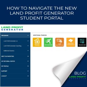 Land profit Generator Student portal